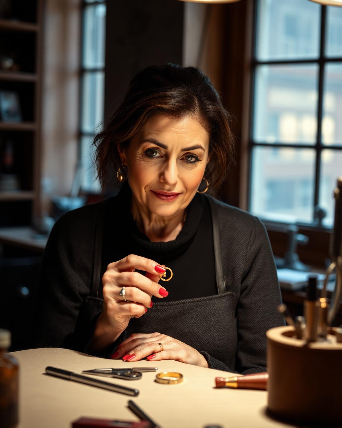 Sylvia Pazderka im Atelier